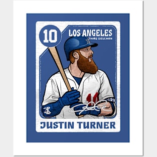 justin turner card Posters and Art